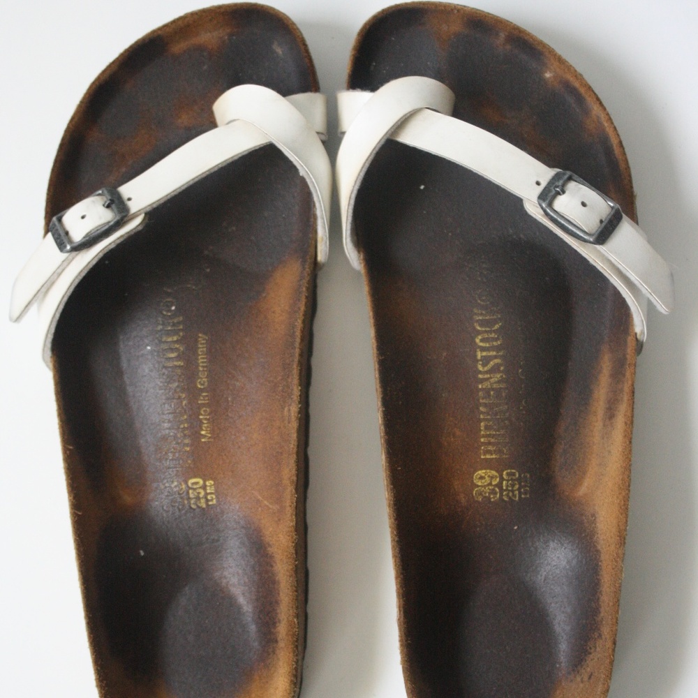 Birkenstock Sandals Strap Ivory White 39 US 8-8.5